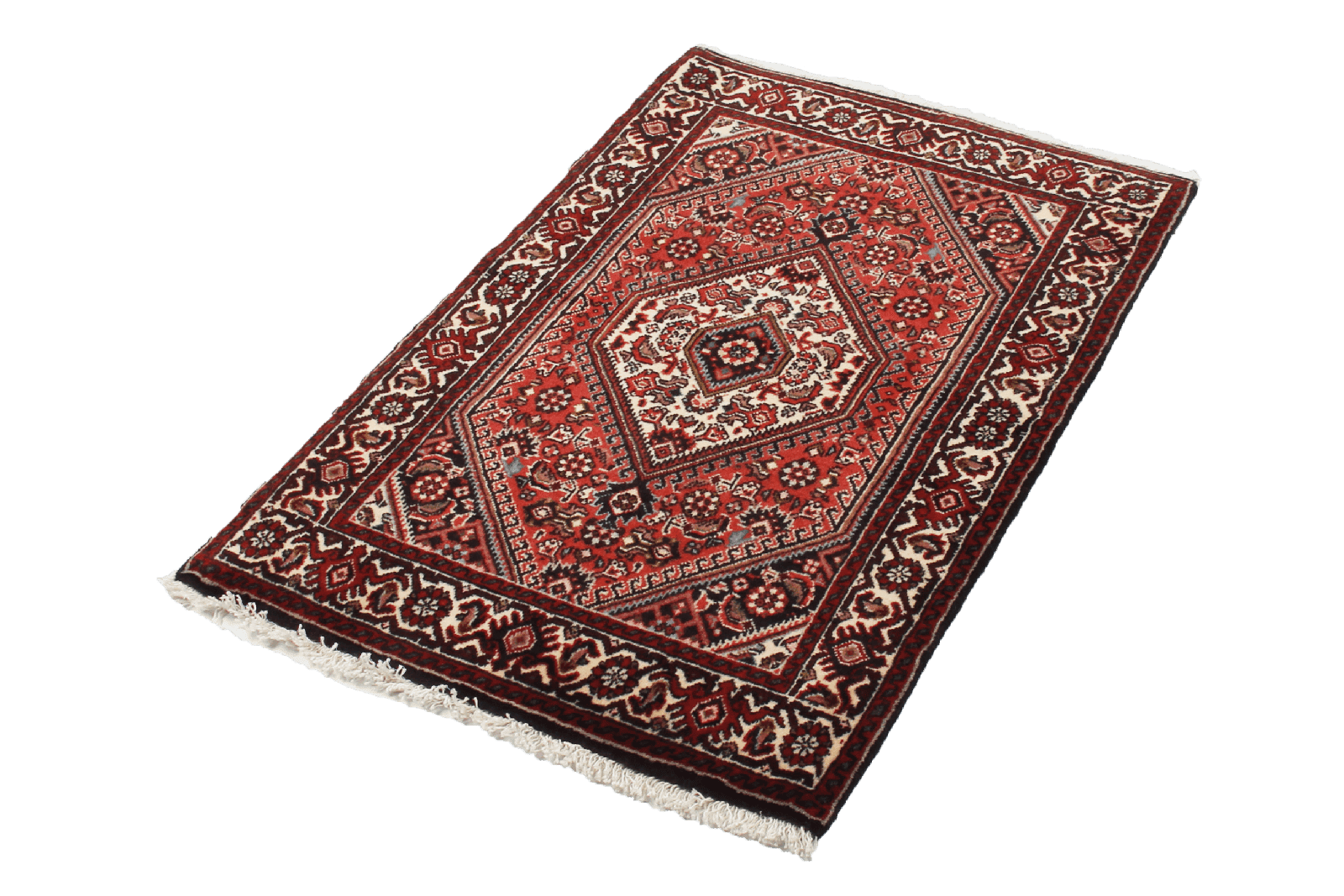 Bidjar Zandjan — Hand-knotted, 64x96 cm, Red, 100% Virgin Wool | View 5