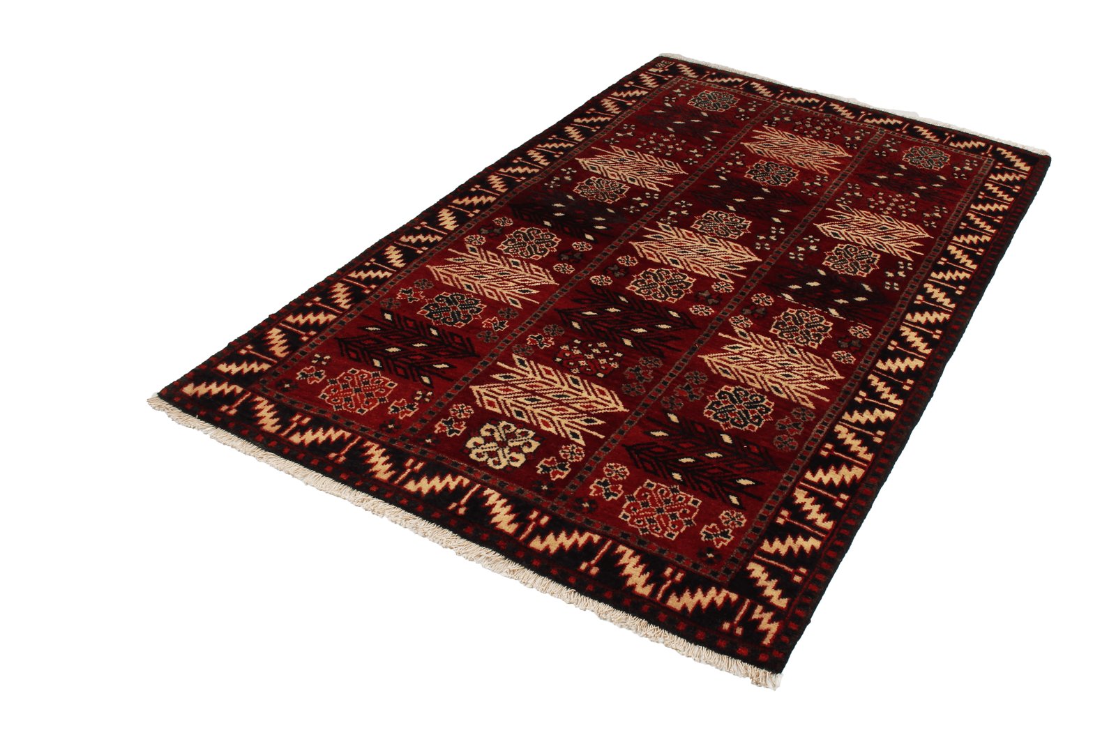 Lori — Hand-knotted, 130x206 cm, Red, 100% Virgin Wool | View 4