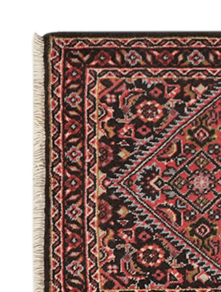 Bidjar Zandjan — Hand-knotted, 43x71 cm, Blue, 100% Virgin Wool | View 3