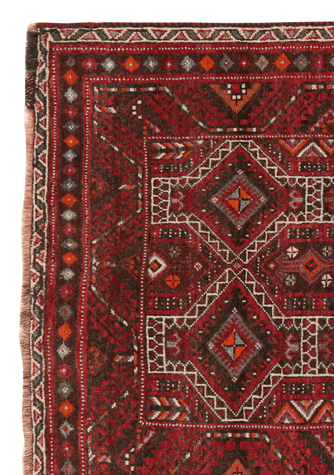 Kordibaf — Hand-knotted, 112x227 cm, Red, 100% Virgin Wool | View 3
