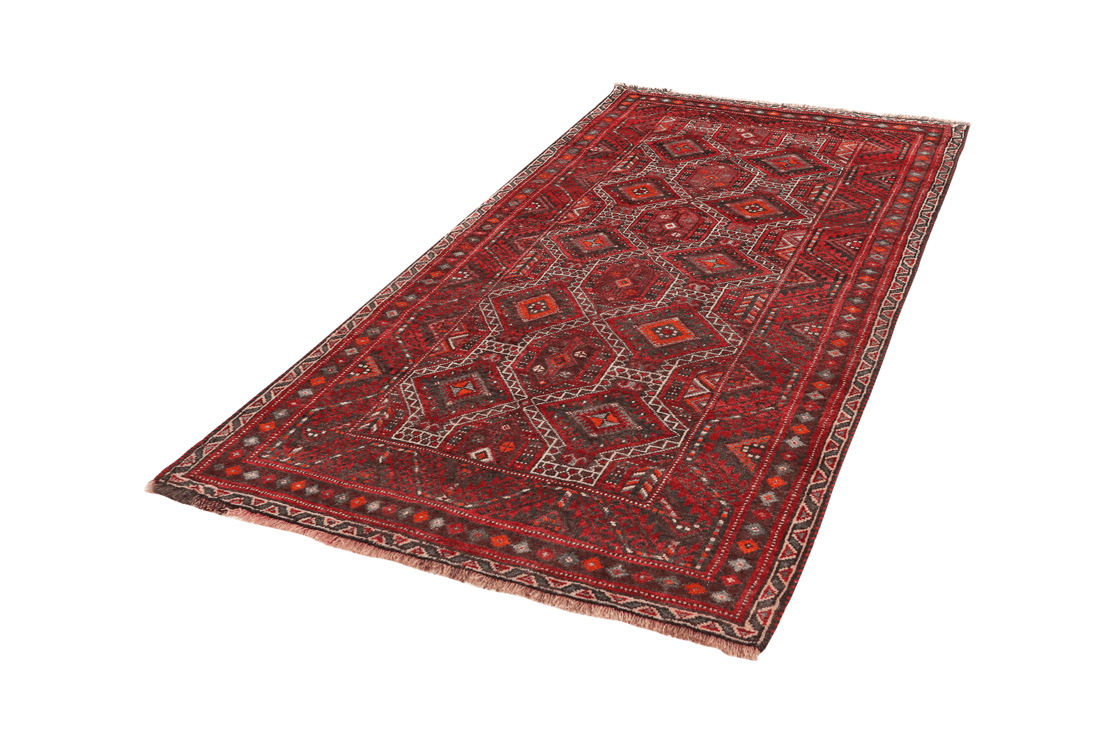 Kordibaf — Hand-knotted, 112x227 cm, Red, 100% Virgin Wool | View 5