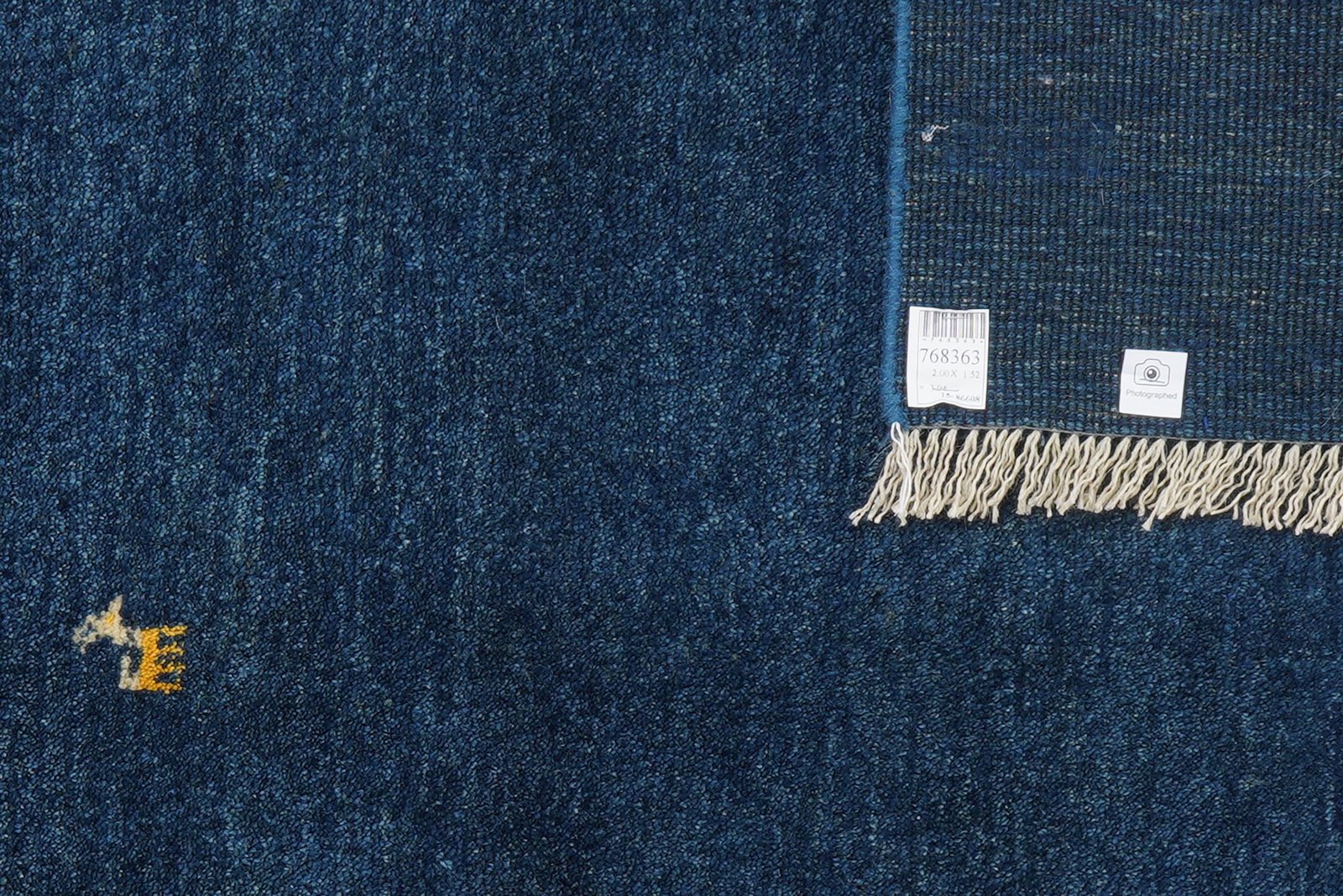 Gabbeh — Hand-knotted, 152x200 cm, Blue, 100% Virgin Wool | View 6