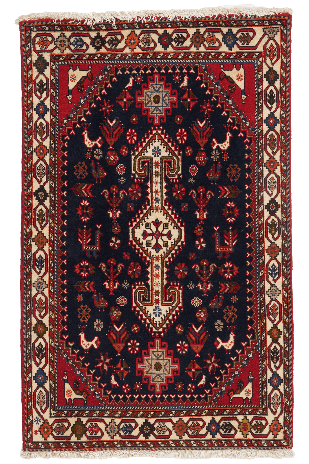 Nasrabad — Hand-knotted, 82x132 cm, Blue, 100% Virgin Wool | Main view