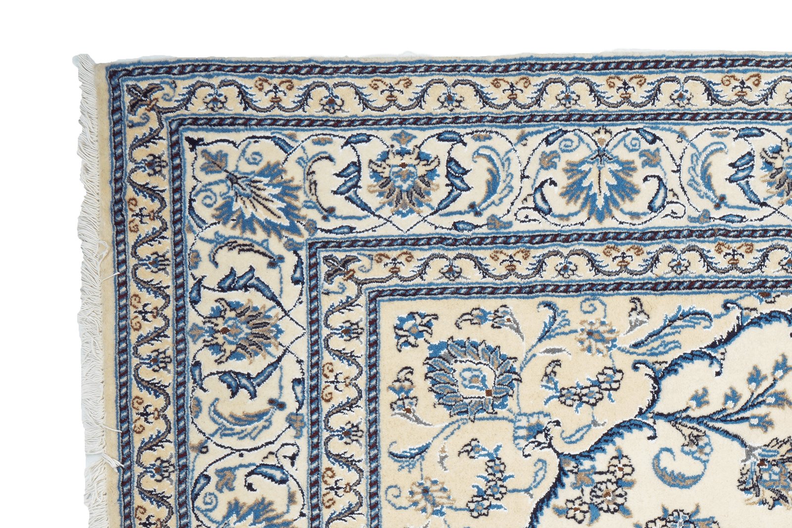 Nain 12La — Hand-knotted, 201x269 cm, Beige, 100% Virgin Wool | View 3