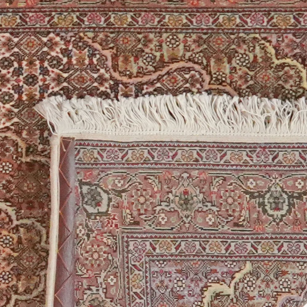 Tabriz 50 Raj — Hand-knotted, 82x321 cm, Brown, 100% Virgin Wool | View 6