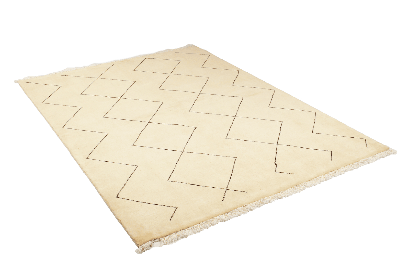 Gabbeh Basi — Hand-knotted, 148x203 cm, Beige, 100% Virgin Wool | View 4