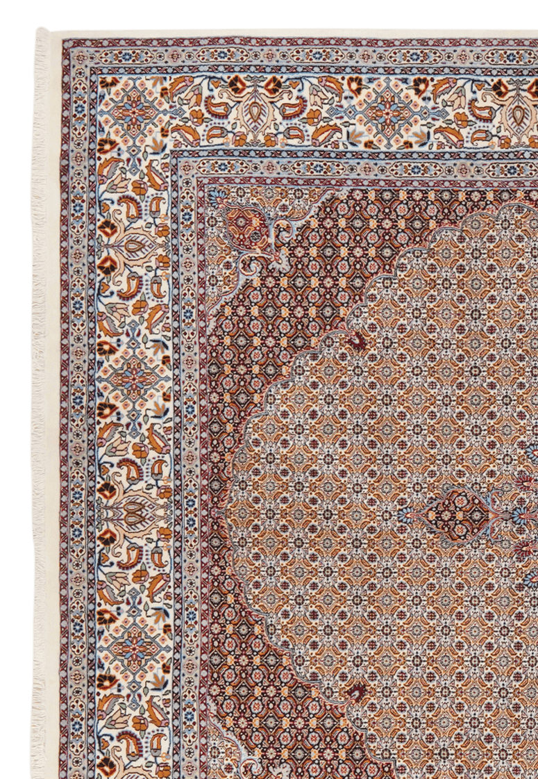 Moud Mahi — Hand-knotted, 247x335 cm, Brown, 100% Virgin Wool | View 3