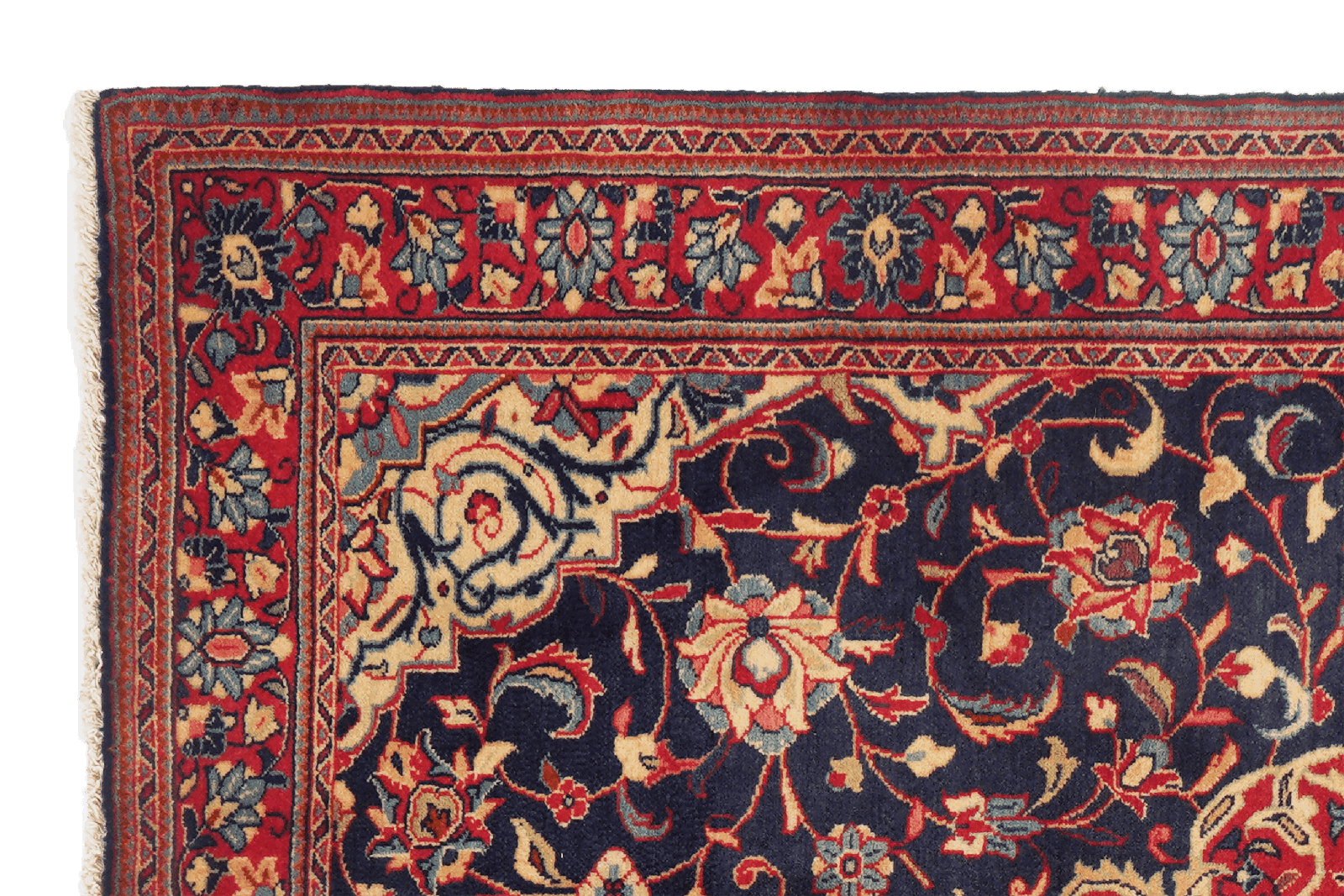 Mahal — Hand-knotted, 106x157 cm, Blue, 100% Virgin Wool | View 3