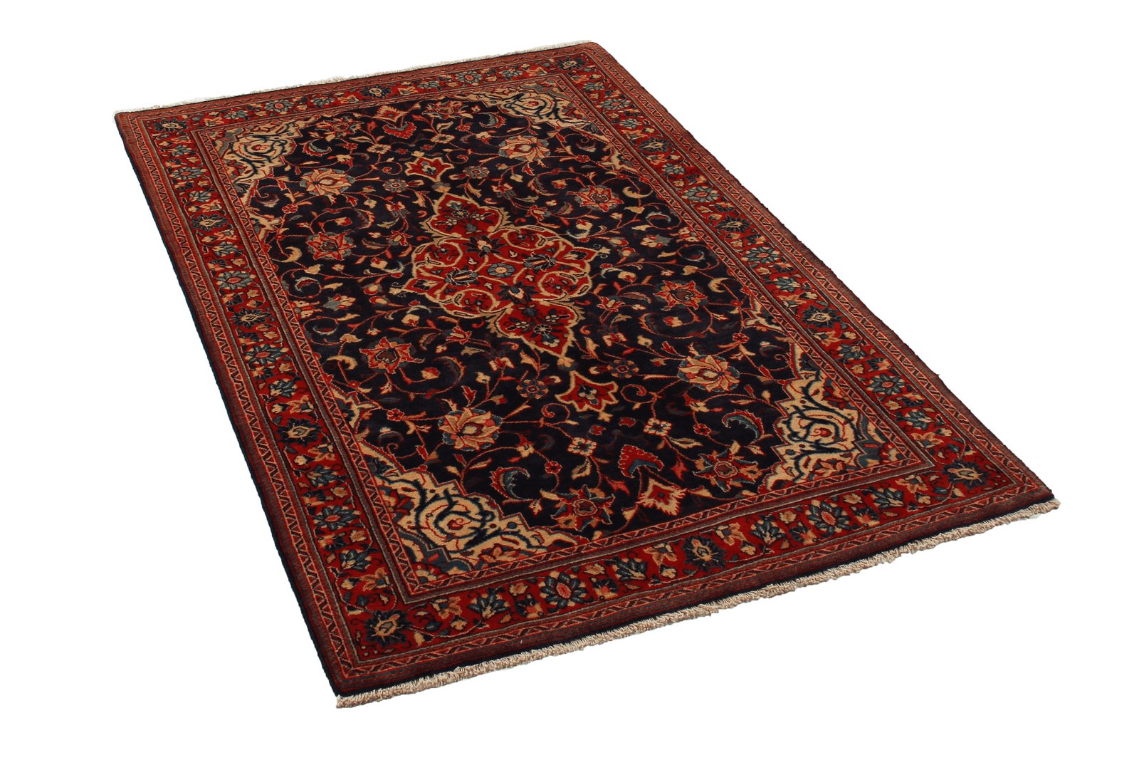 Mahal — Hand-knotted, 106x157 cm, Blue, 100% Virgin Wool | View 4
