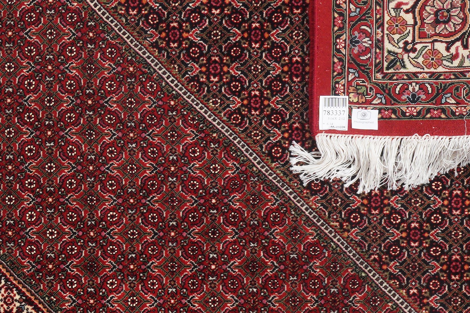 Bidjar Bookan — Hand-knotted, 202x304 cm, Red, 100% Virgin Wool | View 6