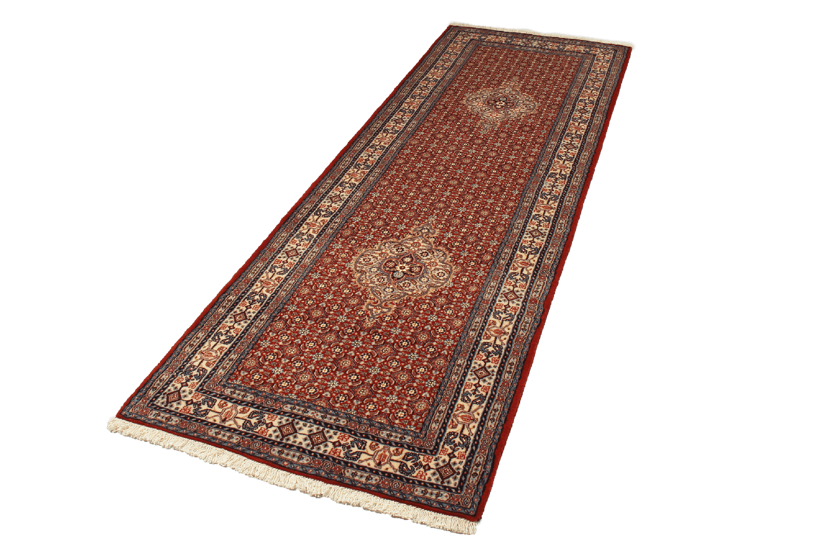 Moud Mahi — Hand-knotted, 79x242 cm, Red, 100% Virgin Wool | View 5