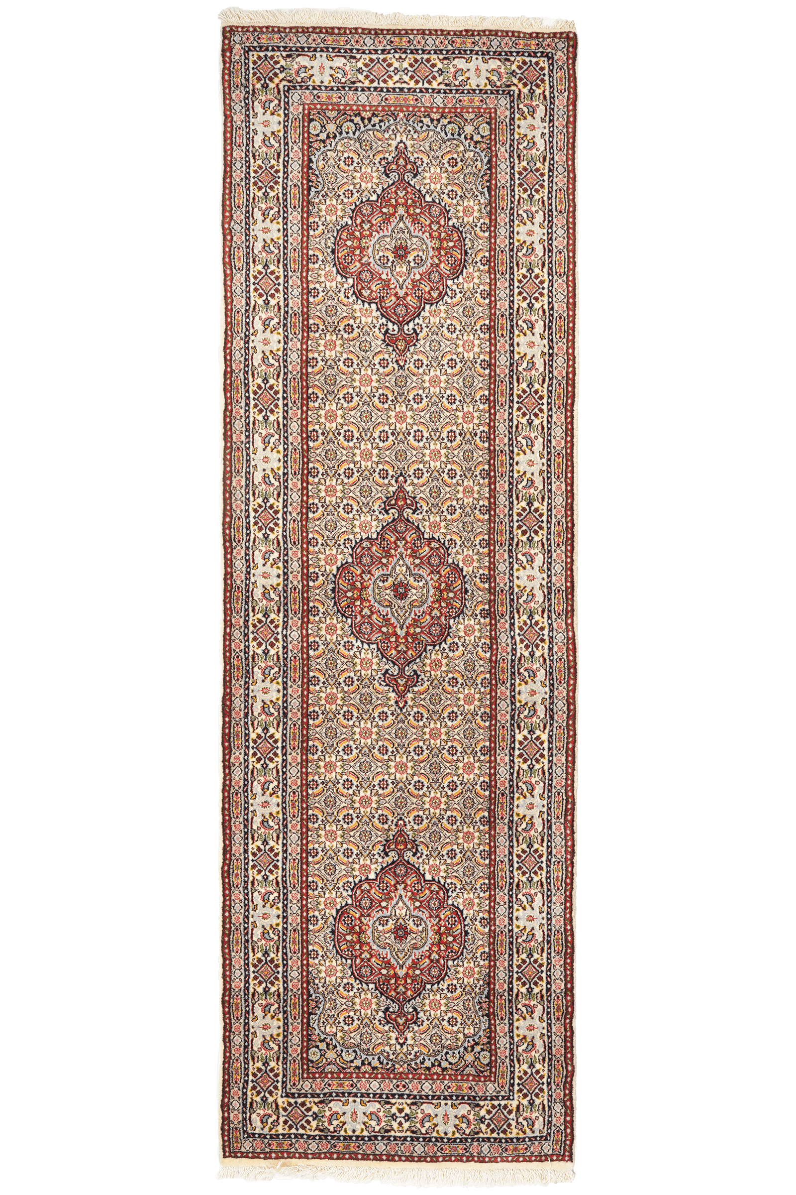 Moud Mahi — Hand-knotted, 77x247 cm, Brown, 100% Virgin Wool | Main view