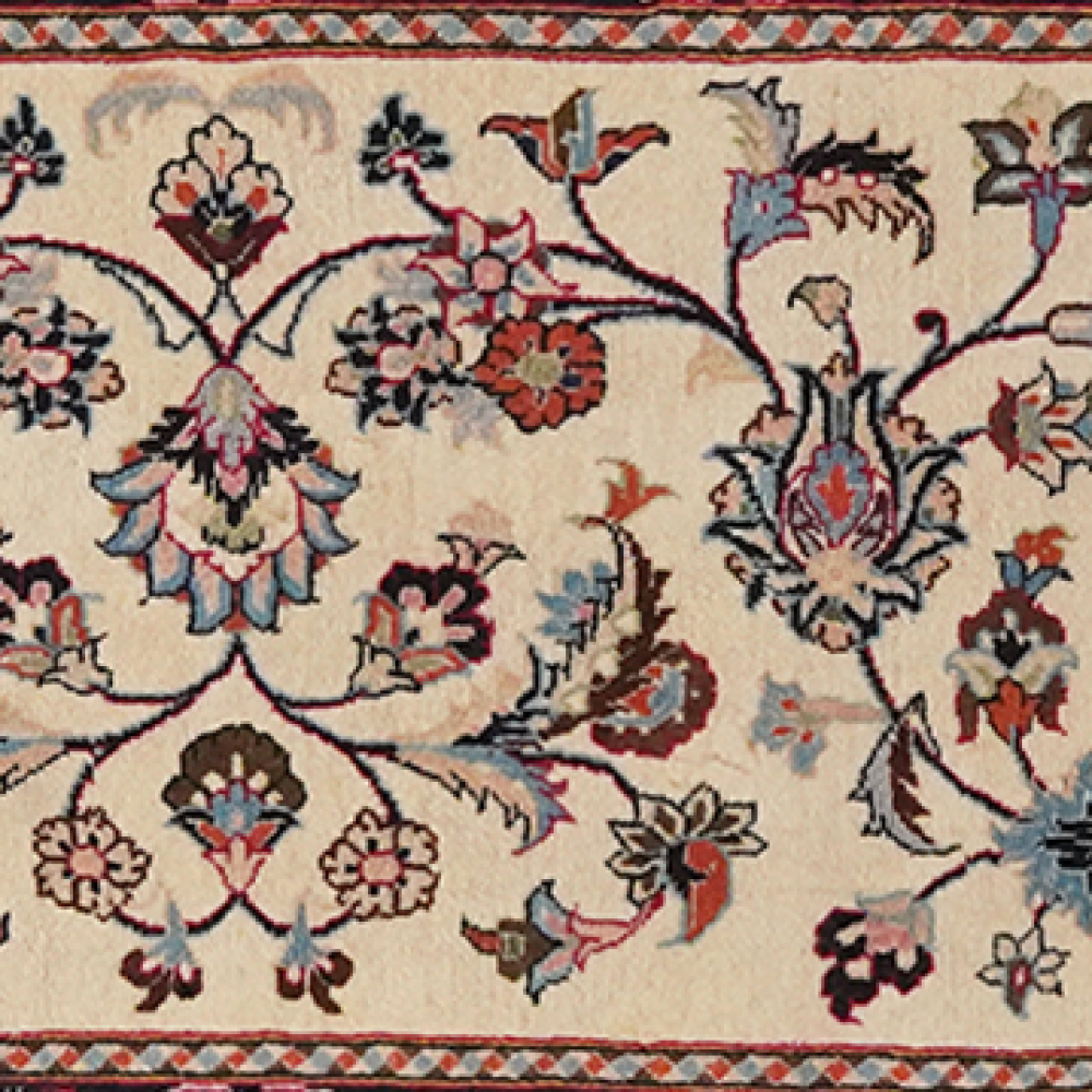 Sarough — Handgefertigt, 293x69 cm, Blau, 100% Virgin Wool | View 5