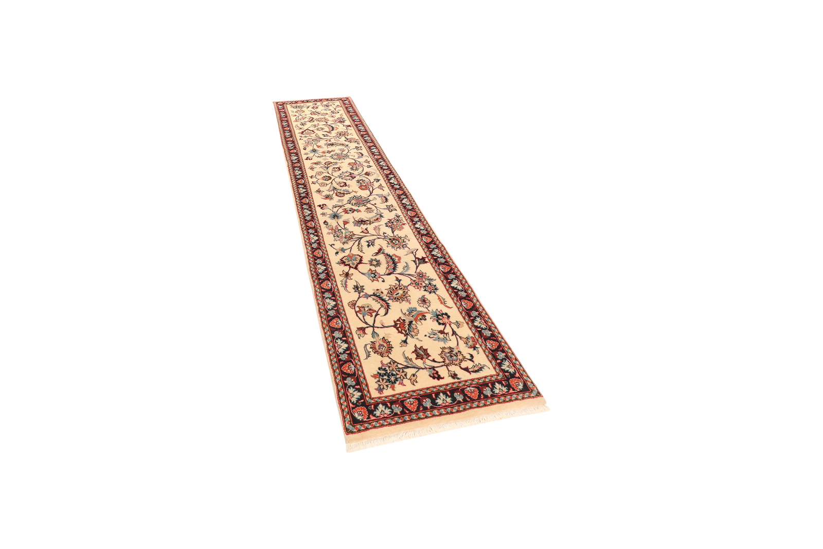 Sarough — Handgefertigt, 293x69 cm, Blau, 100% Virgin Wool | View 6