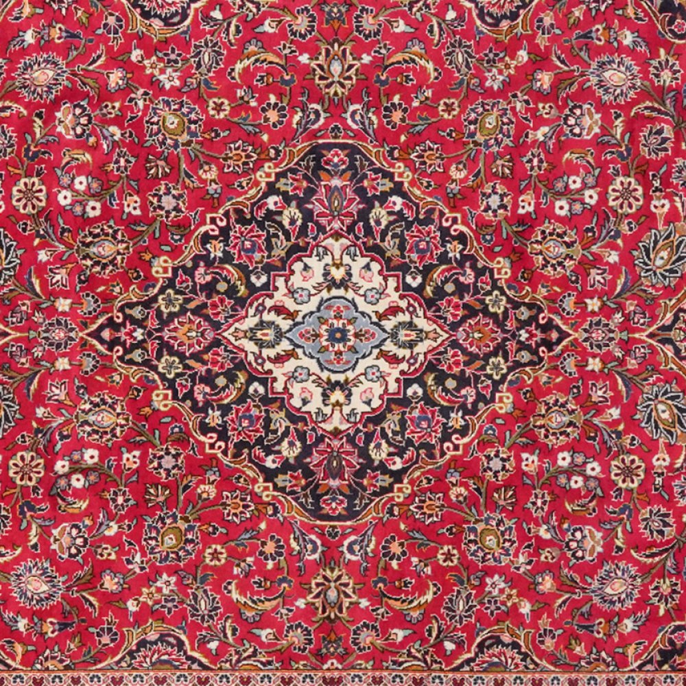 Ardakan — Hand-knotted, 246x353 cm, Red, 100% Virgin Wool | View 4