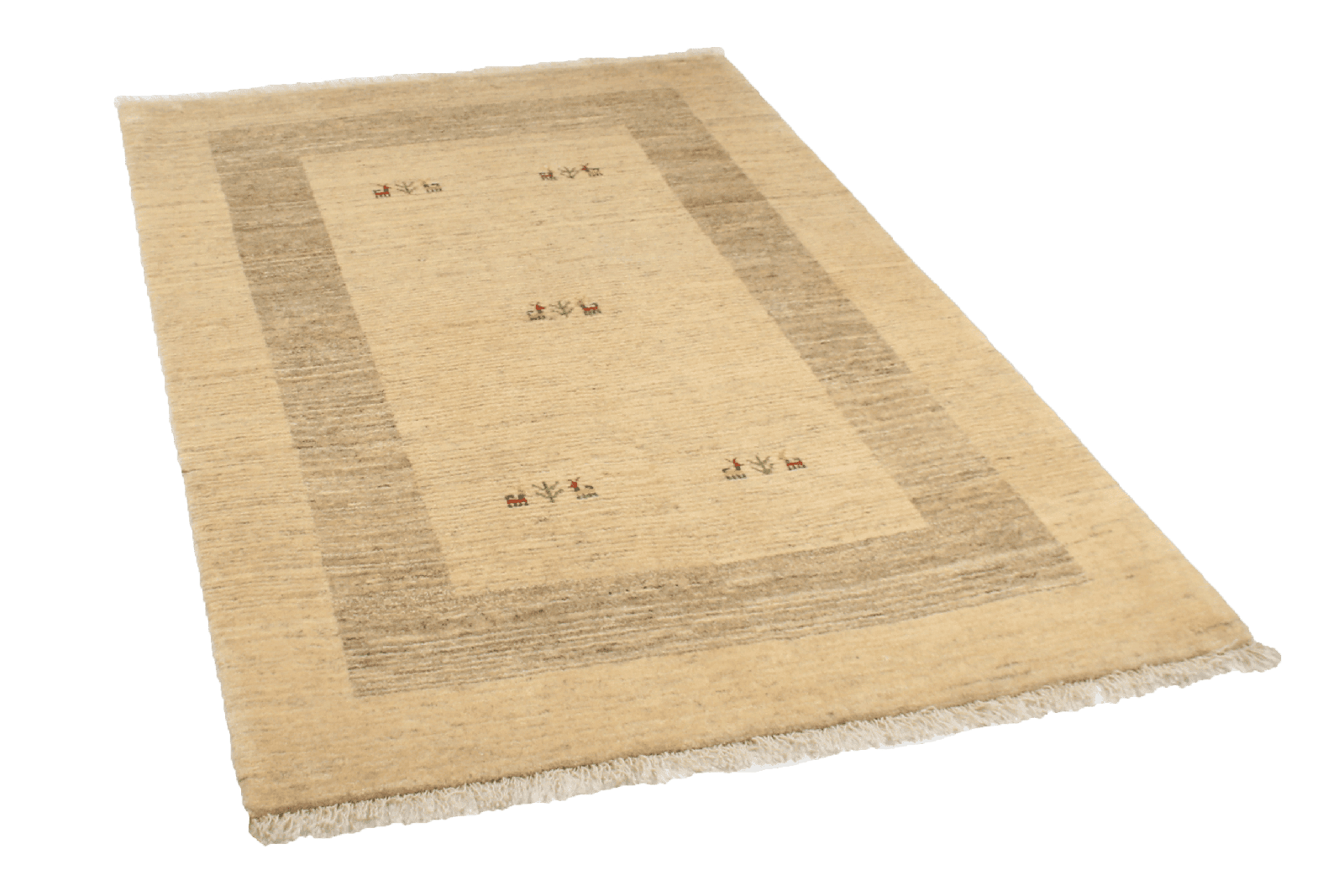 Gabbeh Sonnat — Hand-knotted, 122x182 cm, Beige, 100% Virgin Wool | View 4