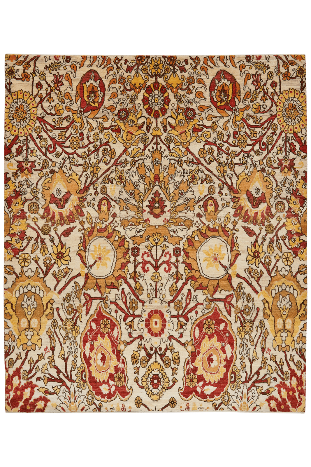 Rizbaf — Hand-knotted, 148x177 cm, Multicolor, 100% Virgin Wool | Main view