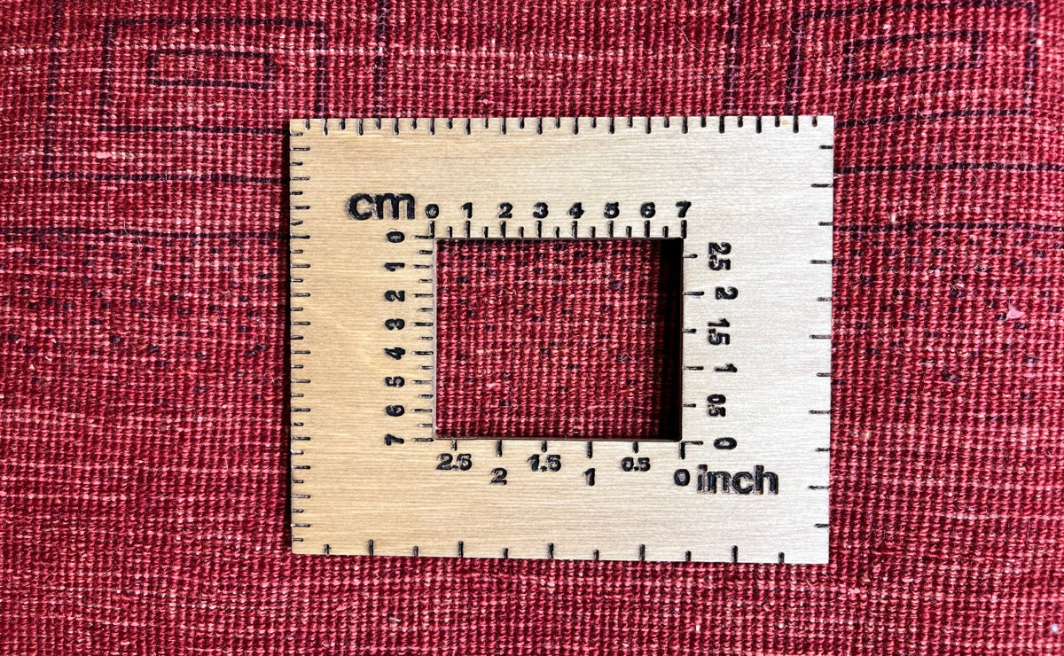 Rizbaf — Hand-knotted, 155x189 cm, Red, 100% Virgin Wool | View 11