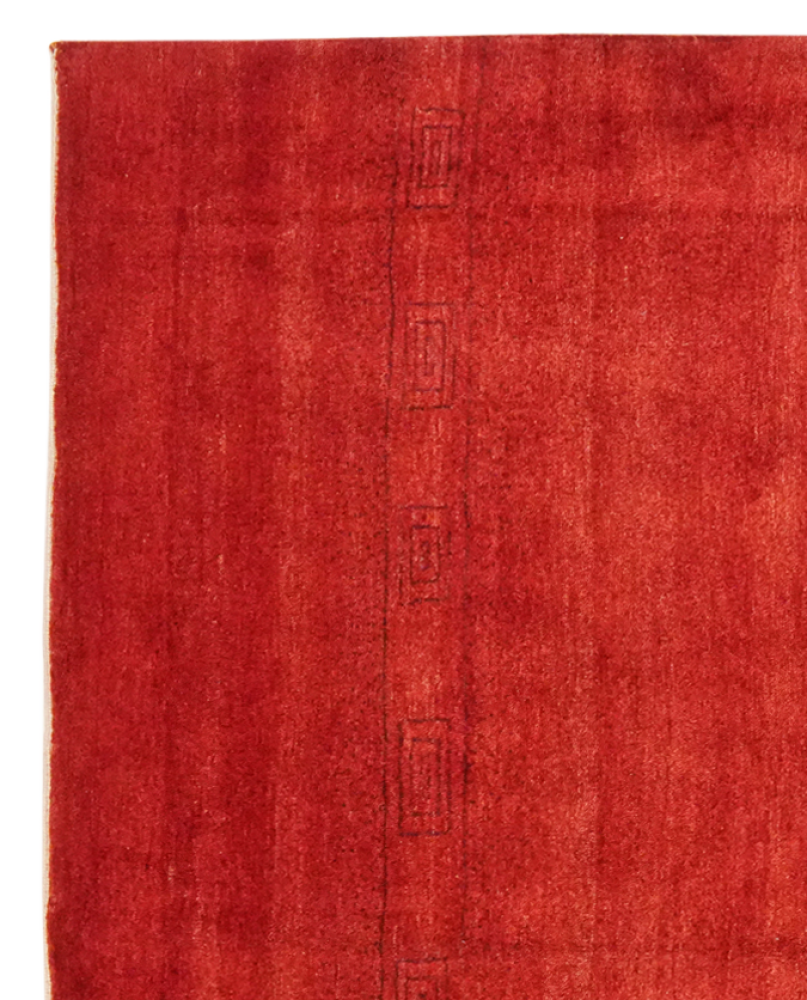 Rizbaf — Handgefertigt, 189x155 cm, Rot, 100% Virgin Wool | View 4