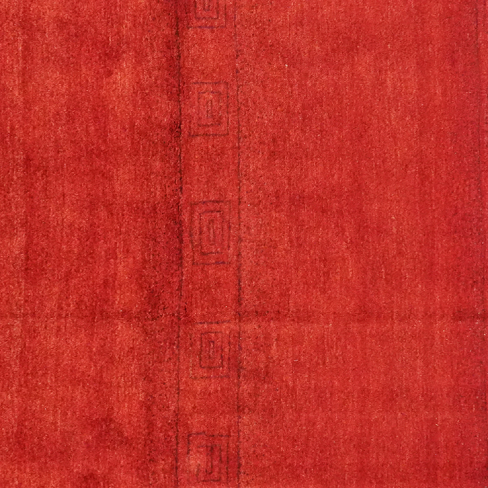 Rizbaf — Handgefertigt, 189x155 cm, Rot, 100% Virgin Wool | View 5