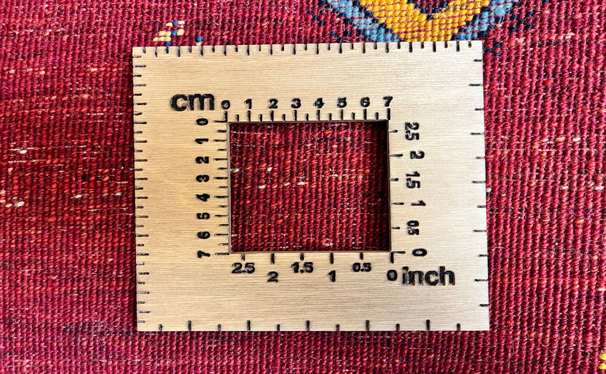 Rizbaf — Hand-knotted, 201x197 cm, Red, 100% Virgin Wool | View 11