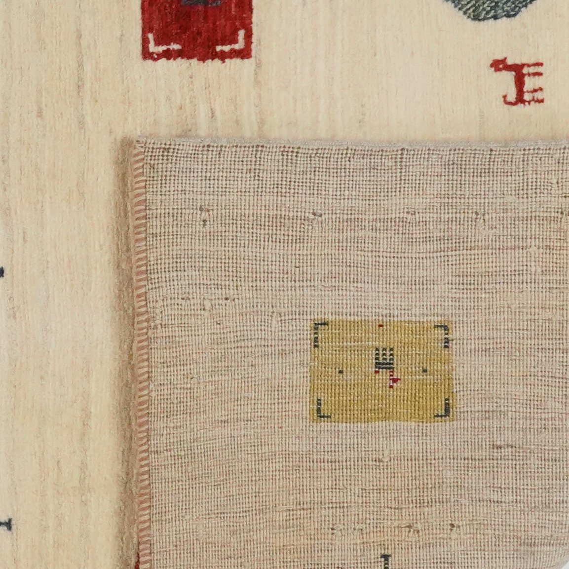 Rizbaf — Hand-knotted, 129x182 cm, Beige, 100% Virgin Wool | View 6