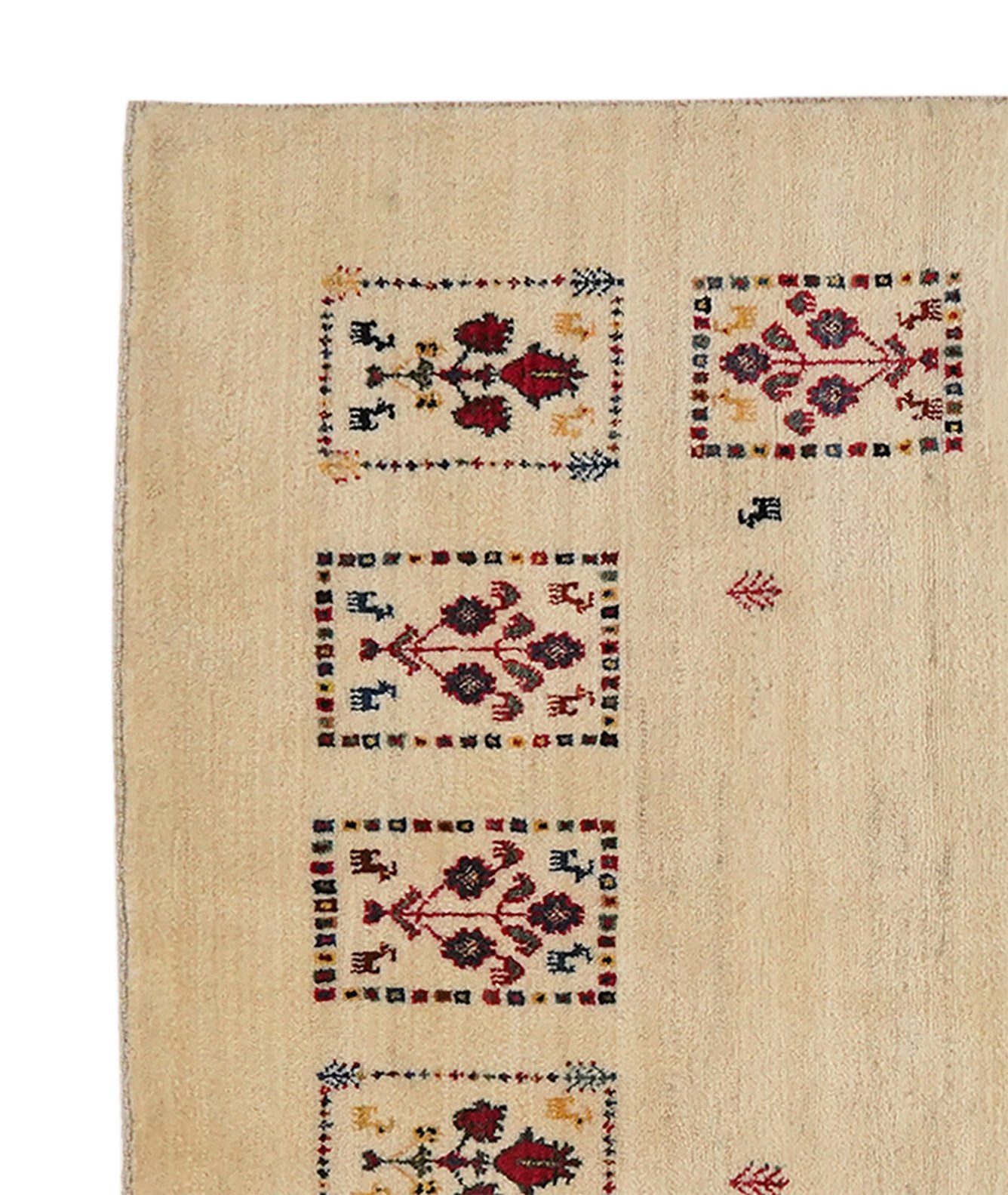 Rizbaf — Hand-knotted, 119x180 cm, Beige, 100% Virgin Wool | View 3