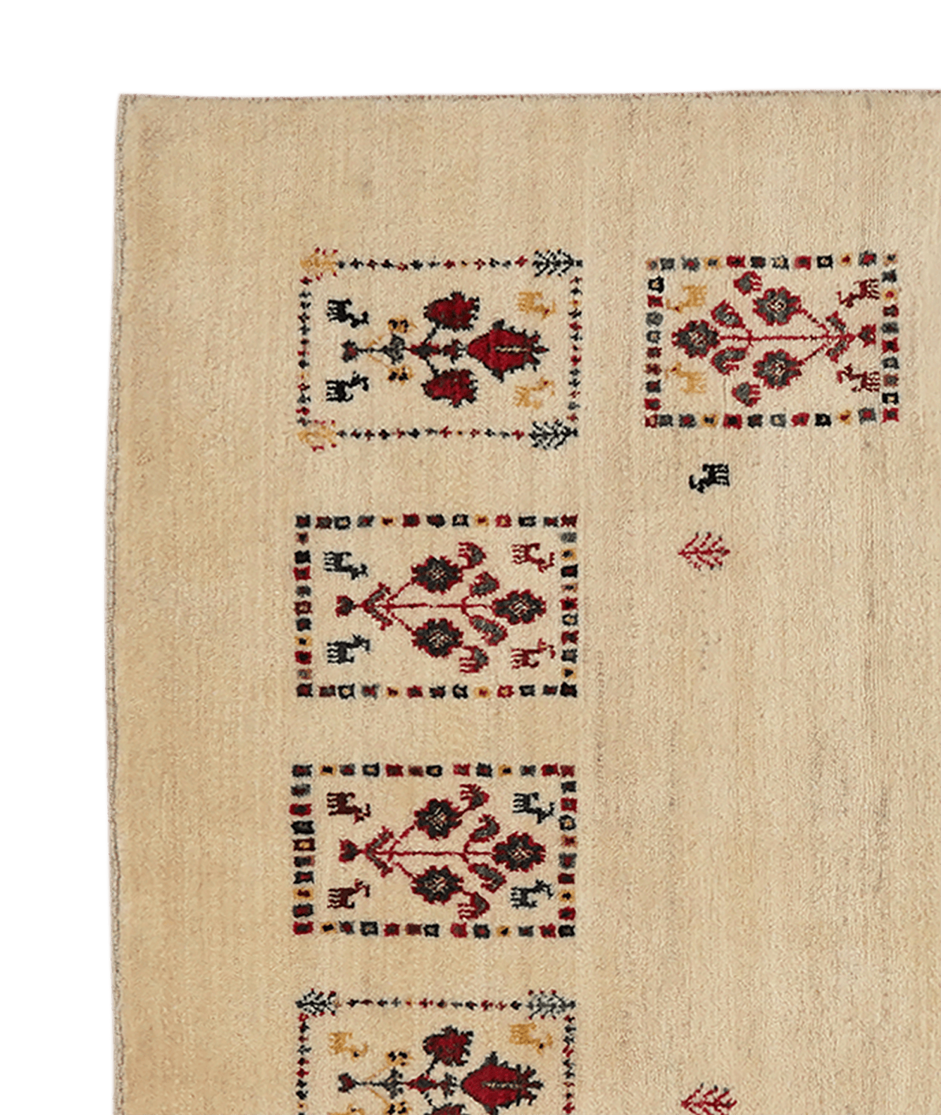 Rizbaf — Hand-knotted, 119x180 cm, Beige, 100% Virgin Wool | View 3