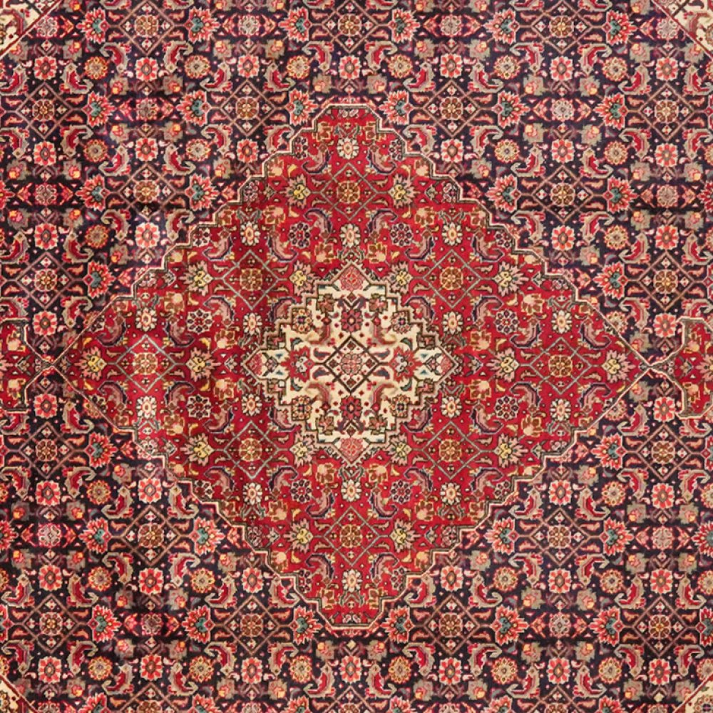 Tabriz Old — Hand-knotted, 204x290 cm, Blue, 100% Virgin Wool | View 4