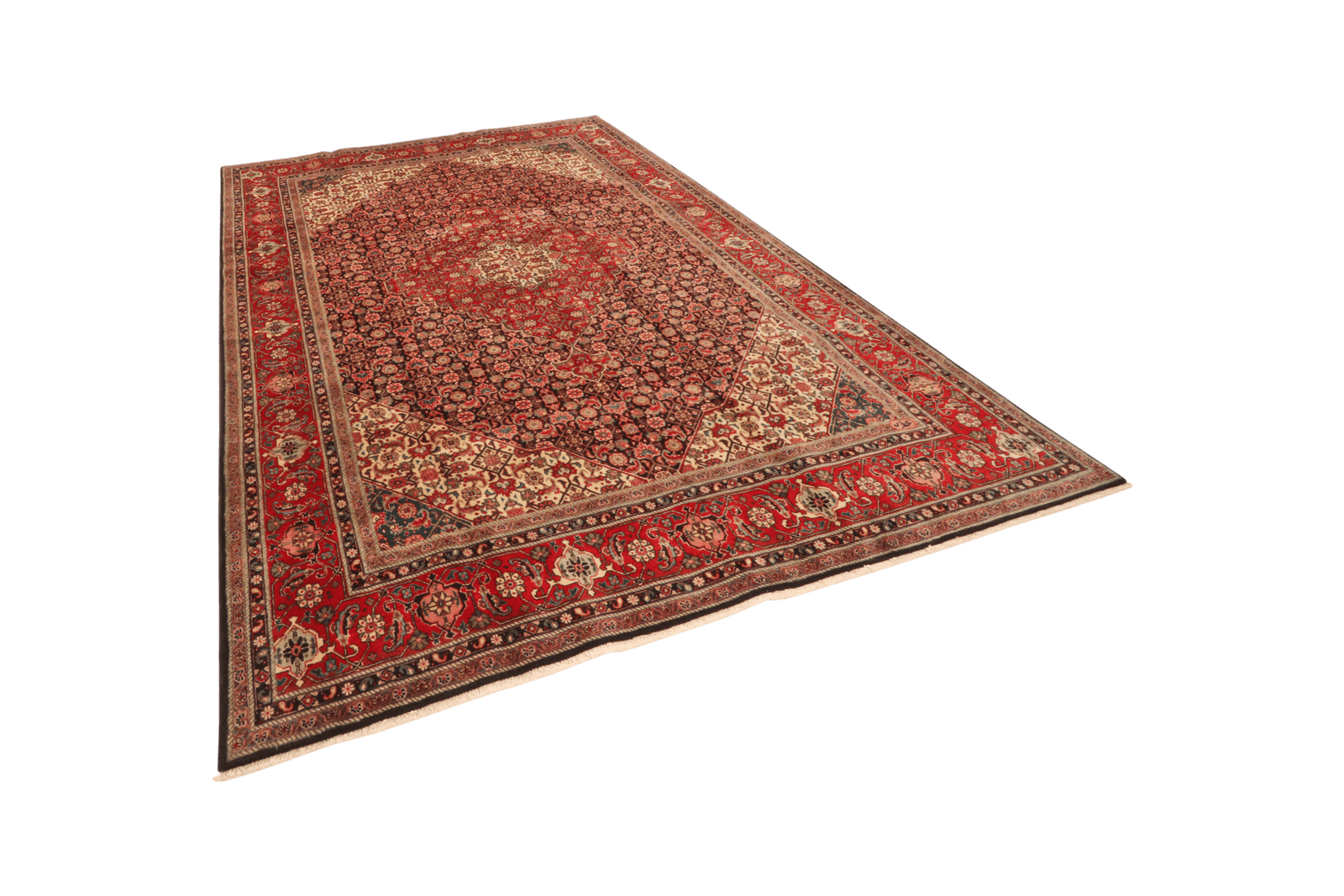 Tabriz Old — Hand-knotted, 204x290 cm, Blue, 100% Virgin Wool | View 5