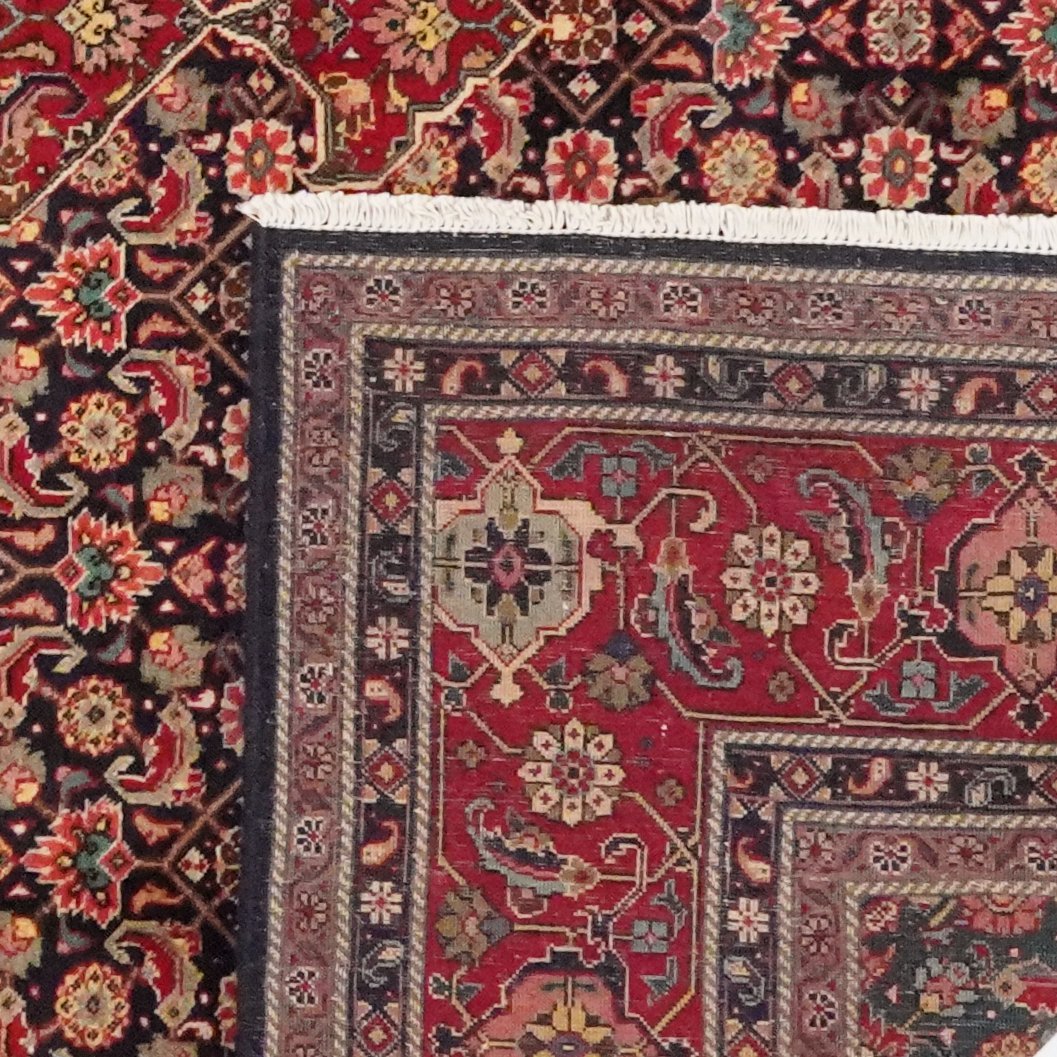 Tabriz Old — Hand-knotted, 204x290 cm, Blue, 100% Virgin Wool | View 6