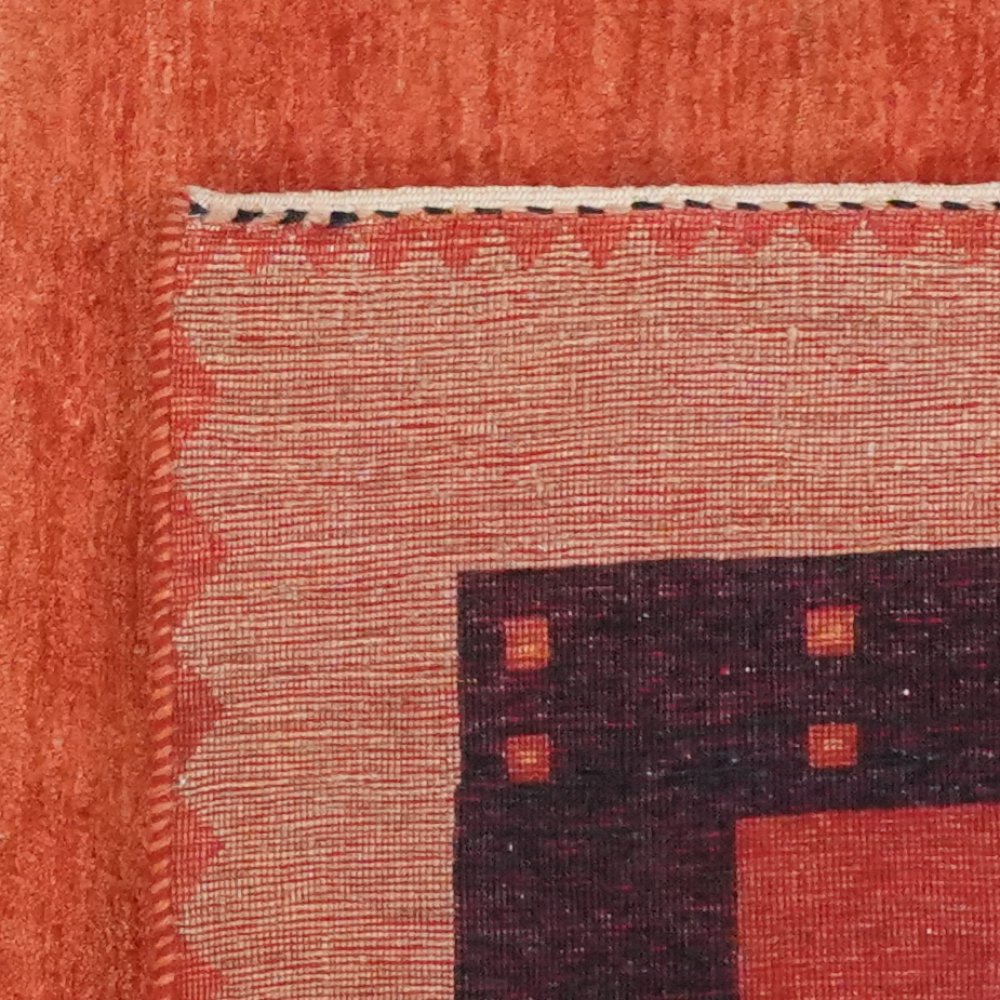 Rizbaf — Hand-knotted, 125x160 cm, Red, 100% Virgin Wool | View 6