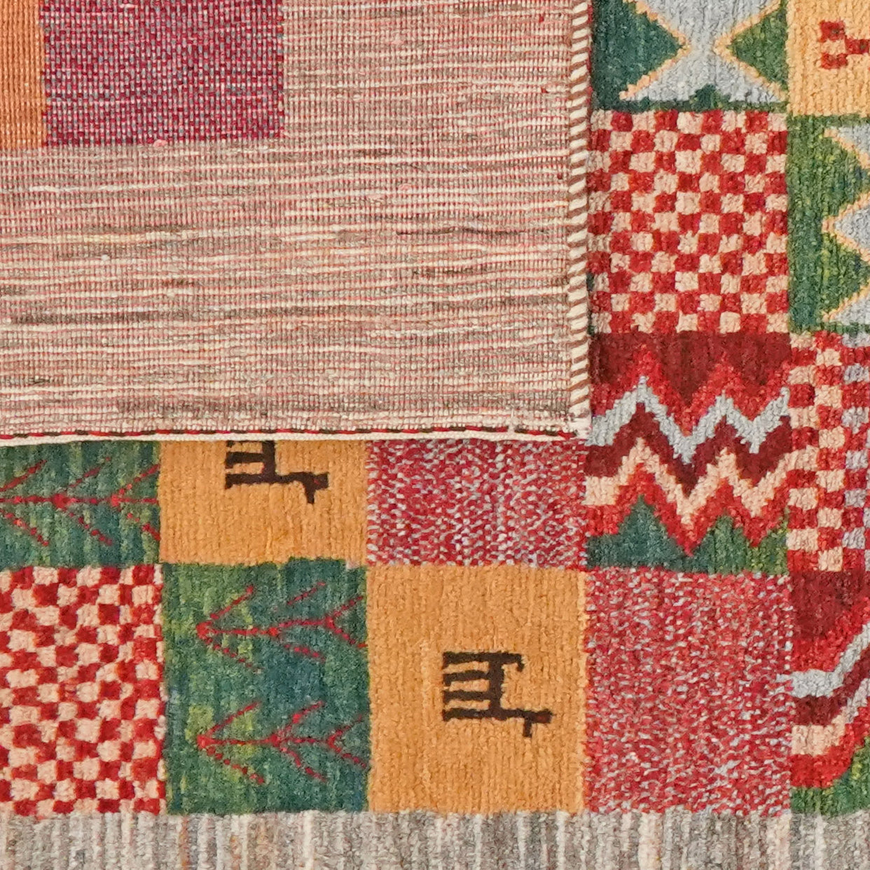 Rizbaf — Hand-knotted, 88x159 cm, Multicolor, 100% Virgin Wool | View 6