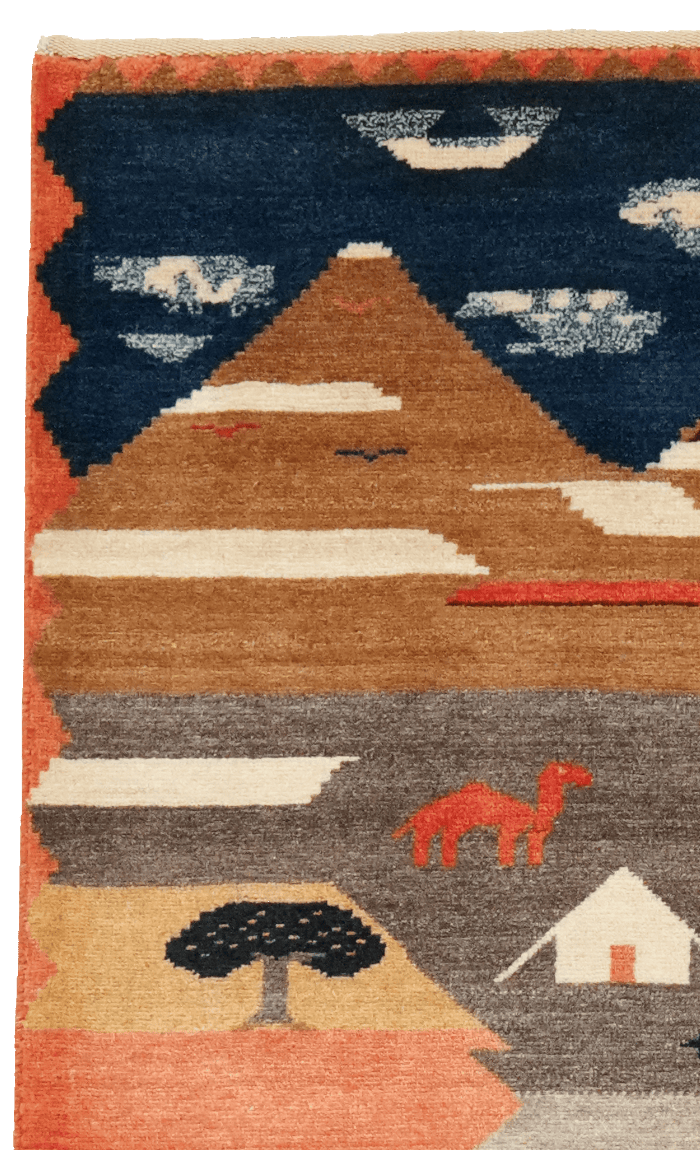 Rizbaf — Hand-knotted, 105x155 cm, Multicolor, 100% Virgin Wool | View 3