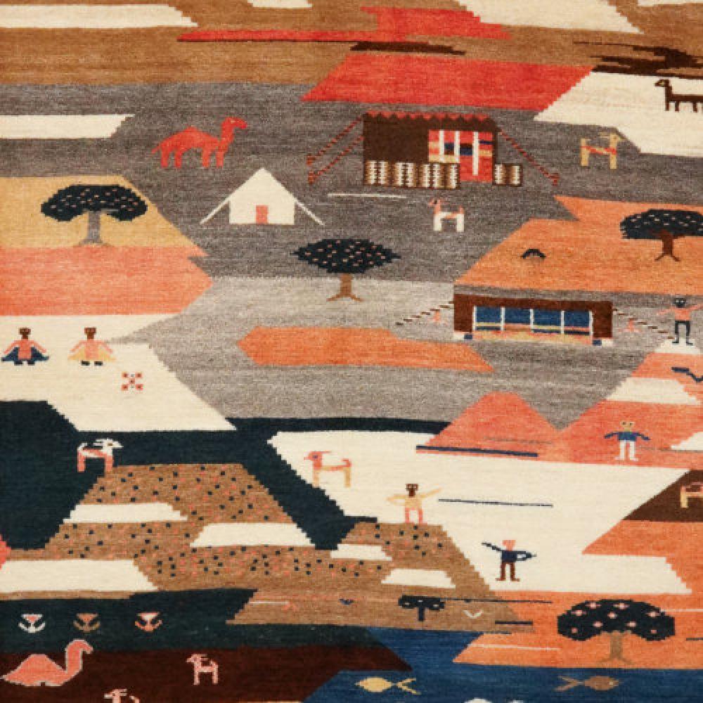 Rizbaf — Hand-knotted, 105x155 cm, Multicolor, 100% Virgin Wool | View 4