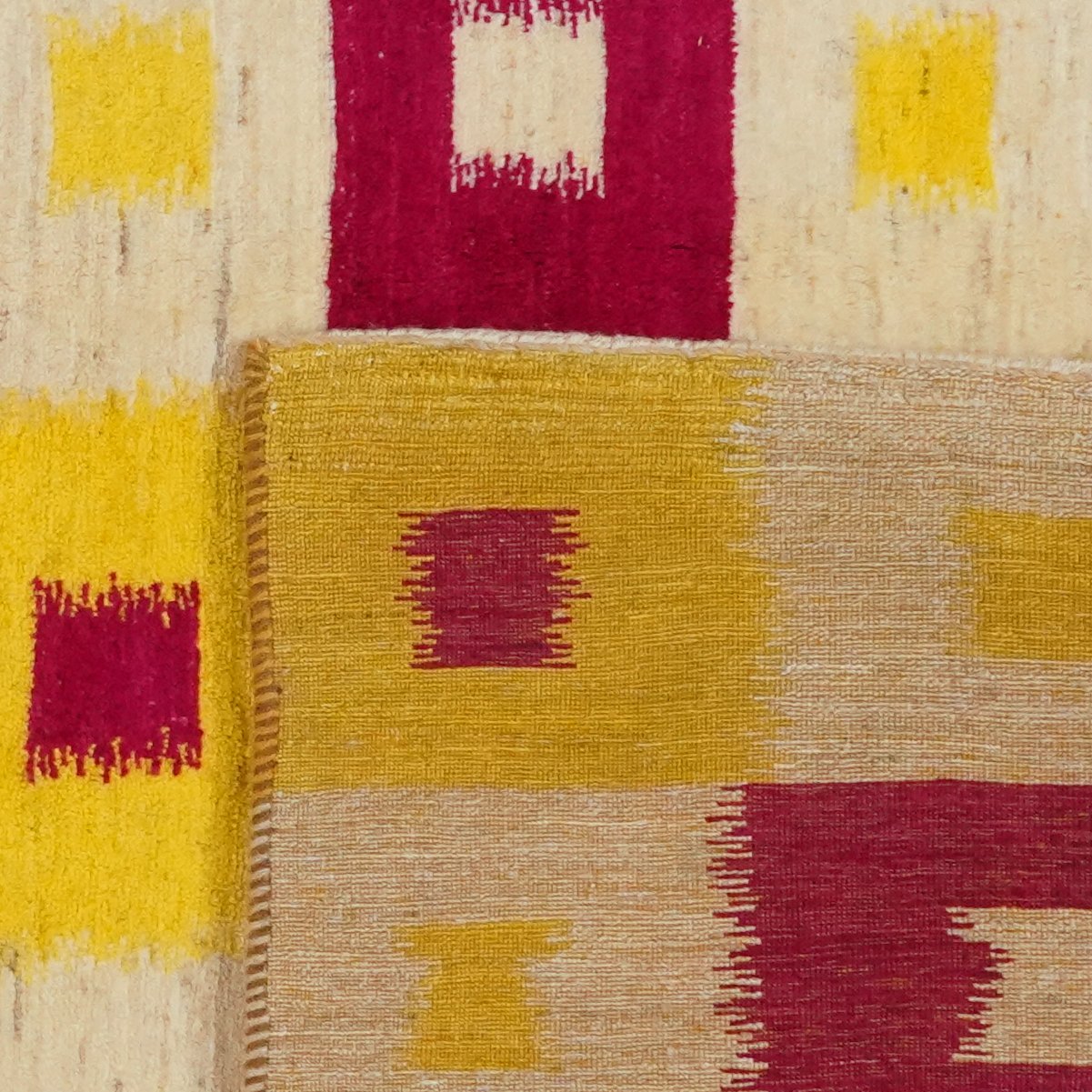Rizbaf — Hand-knotted, 144x207 cm, Yellow, 100% Virgin Wool | View 6