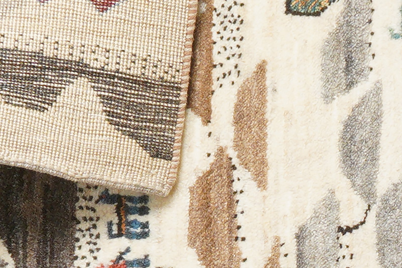 Rizbaf — Hand-knotted, 84x131 cm, Beige, 100% Virgin Wool | View 8