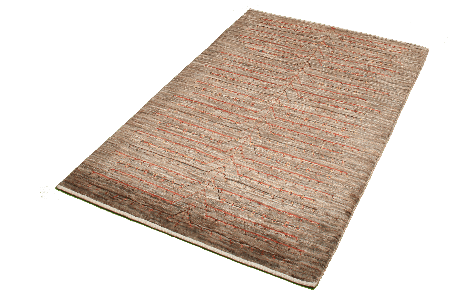 Rizbaf — Hand-knotted, 87x135 cm, Brown, 100% Virgin Wool | View 5