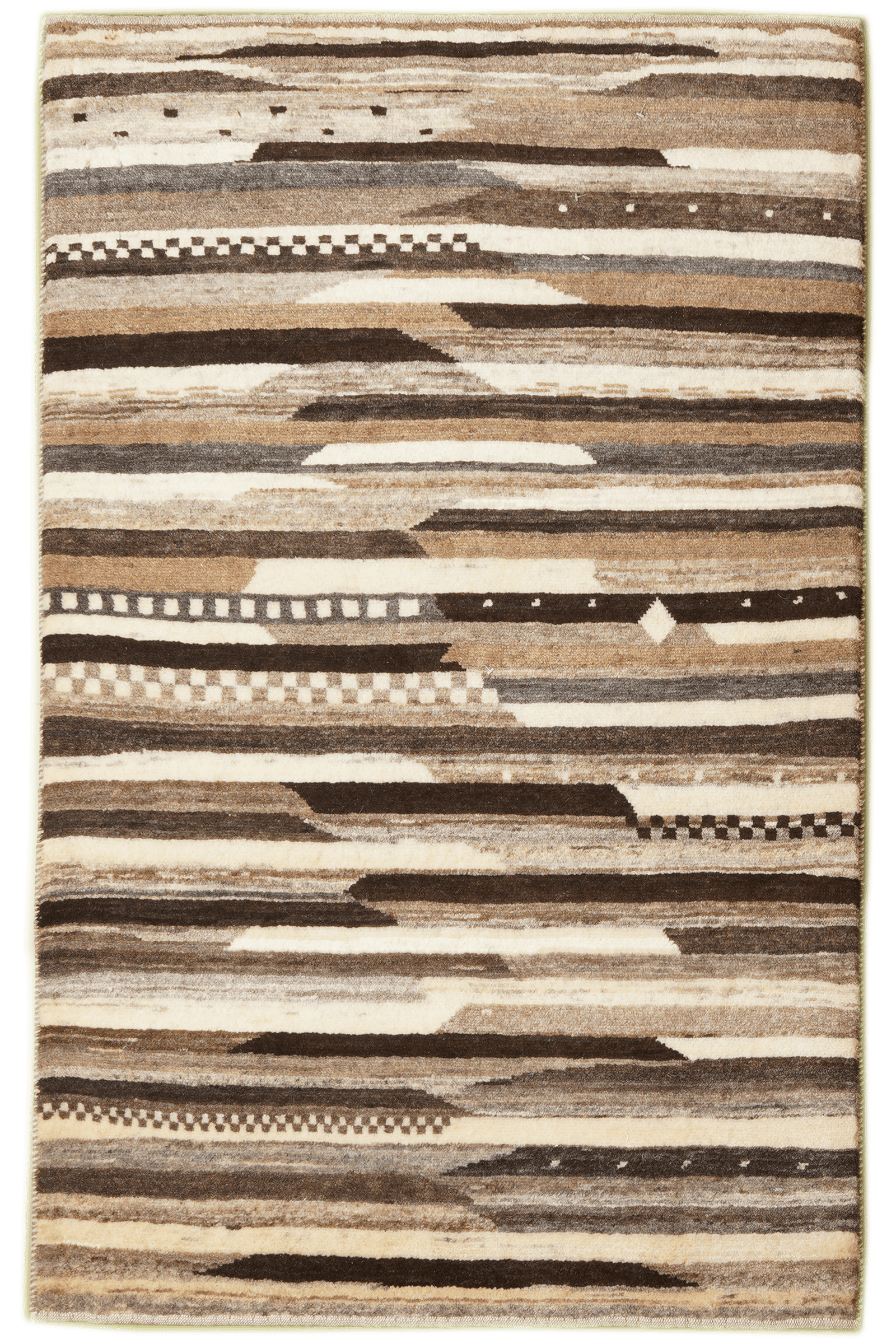 Rizbaf — Hand-knotted, 83x131 cm, Beige, 100% Virgin Wool | Main view