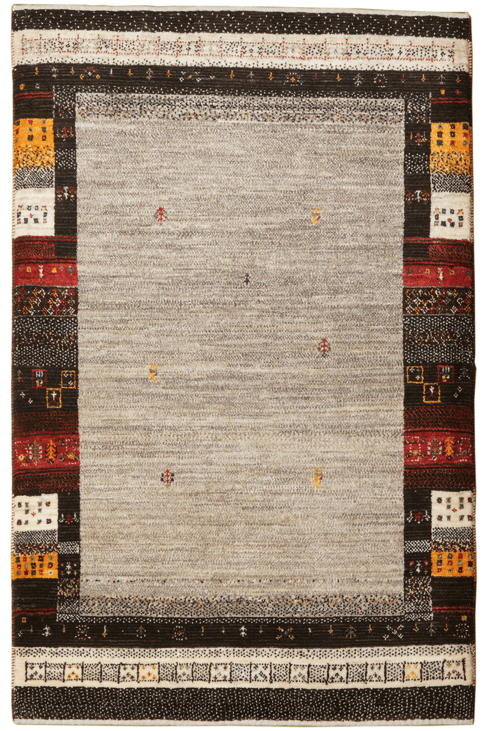 Rizbaf — Hand-knotted, 85x131 cm, Beige, 100% Virgin Wool | Main view