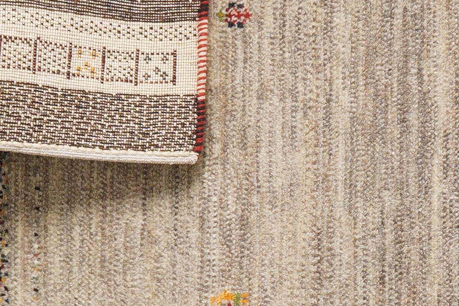 Rizbaf — Hand-knotted, 85x131 cm, Beige, 100% Virgin Wool | View 8