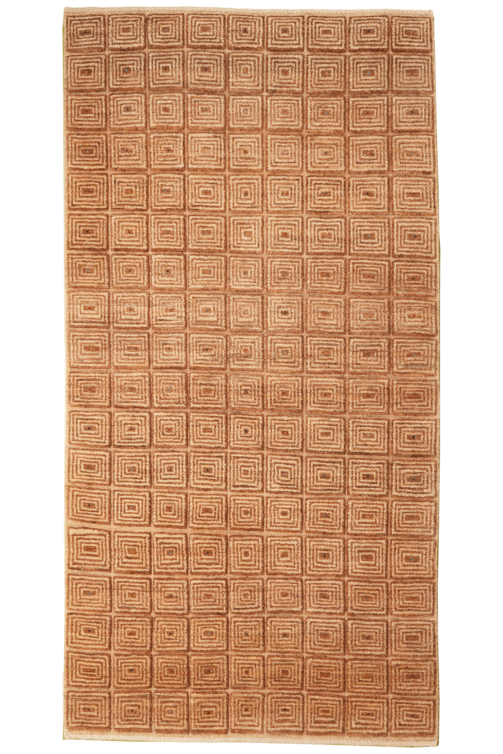Rizbaf — Hand-knotted, 101x197 cm, Brown, 100% Virgin Wool | Main view