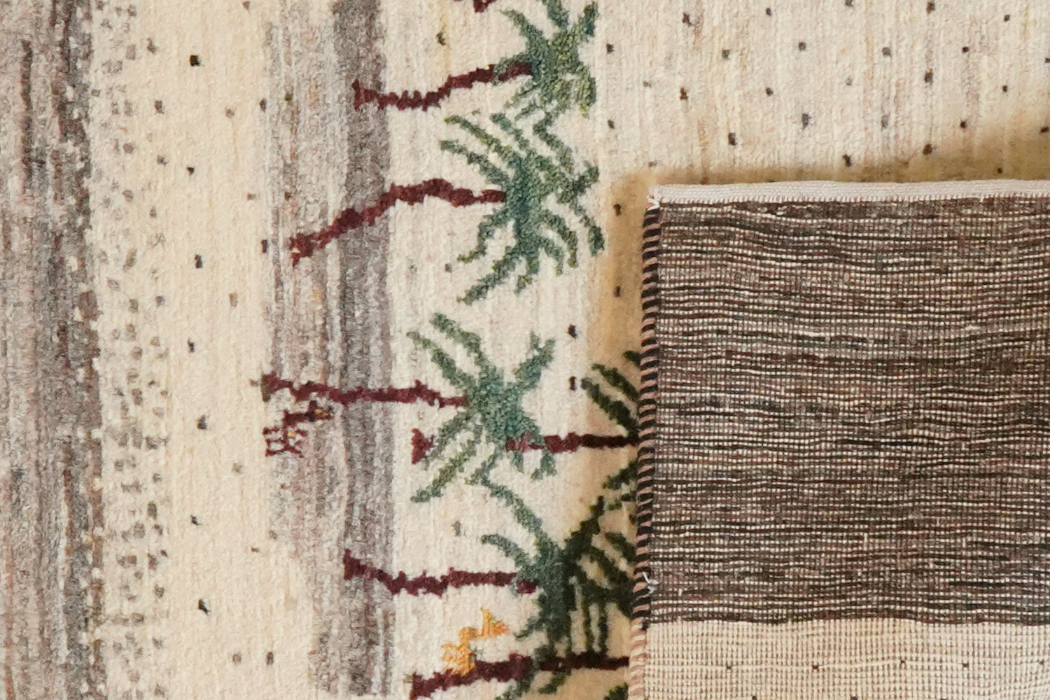 Rizbaf — Hand-knotted, 80x117 cm, Beige, 100% Virgin Wool | View 5