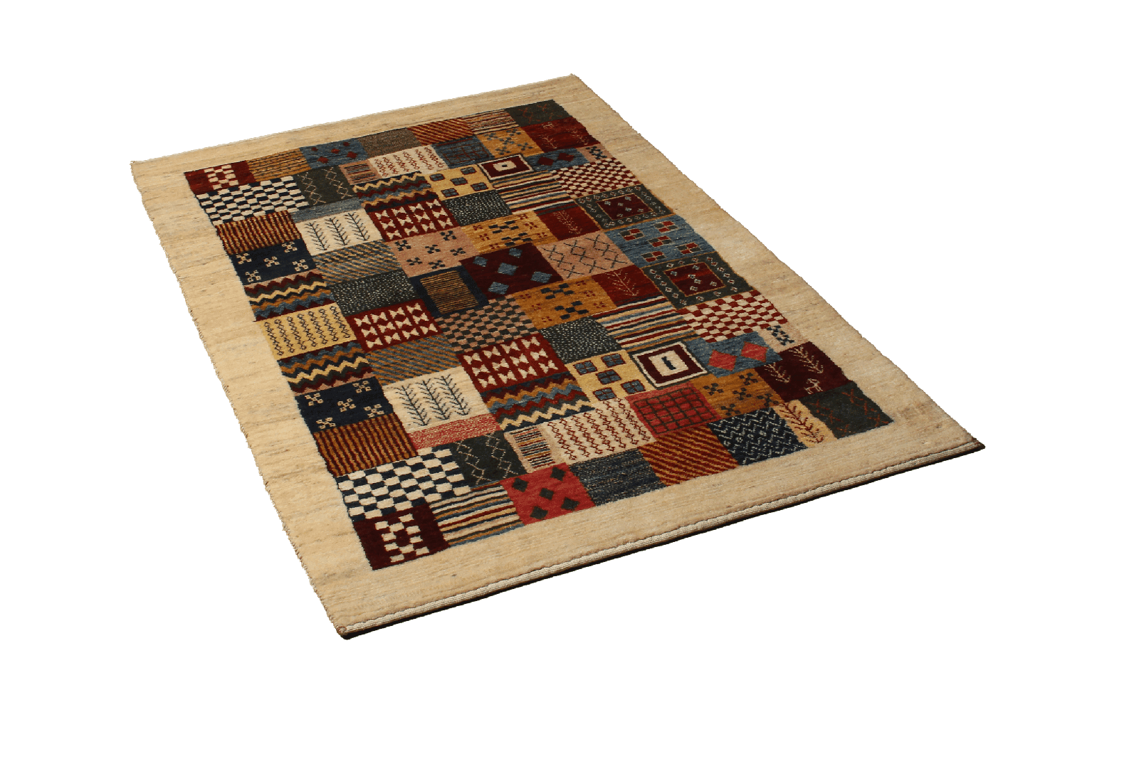 Rizbaf — Hand-knotted, 99x147 cm, Multicolor, 100% Virgin Wool | View 4