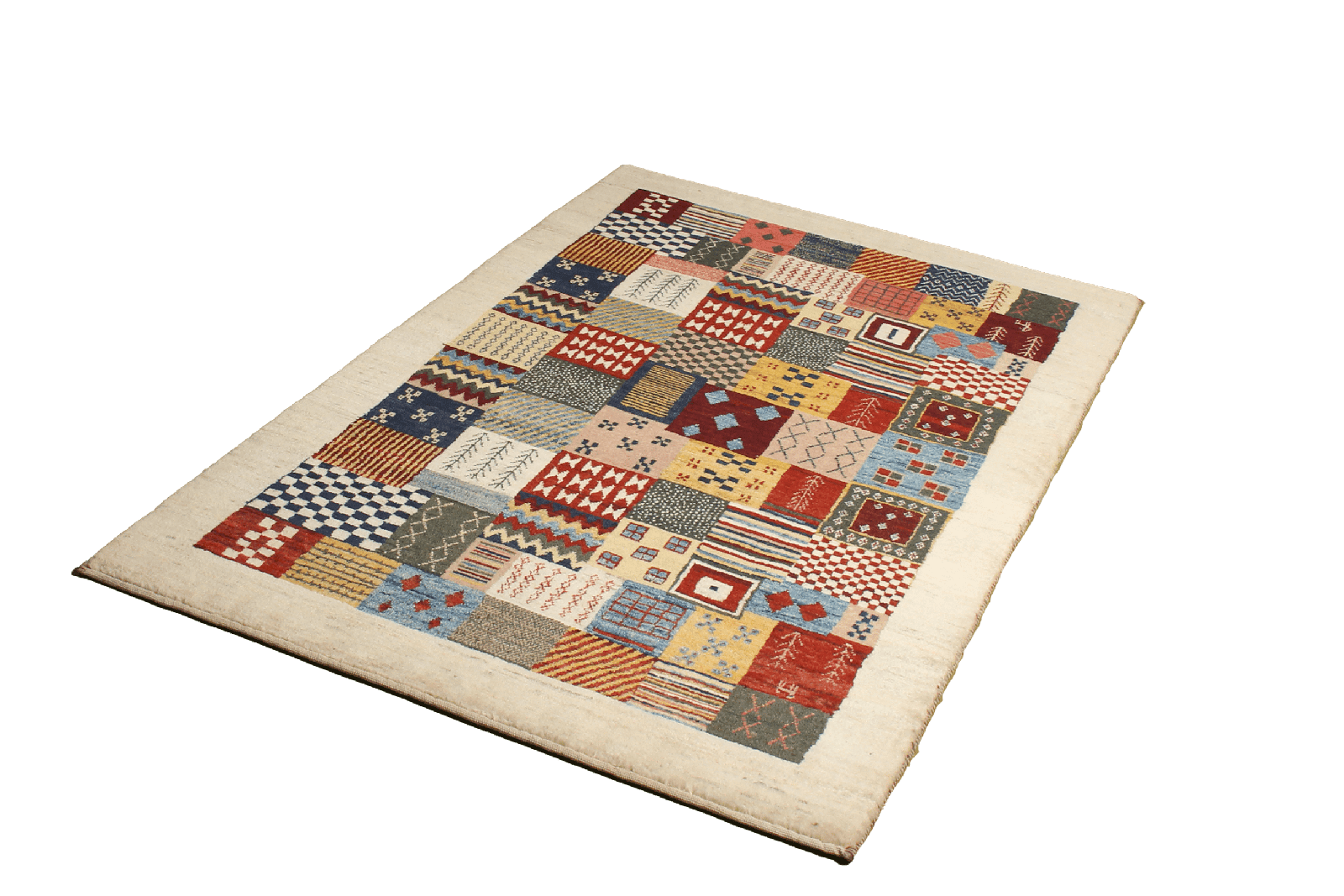 Rizbaf — Hand-knotted, 99x147 cm, Multicolor, 100% Virgin Wool | View 5
