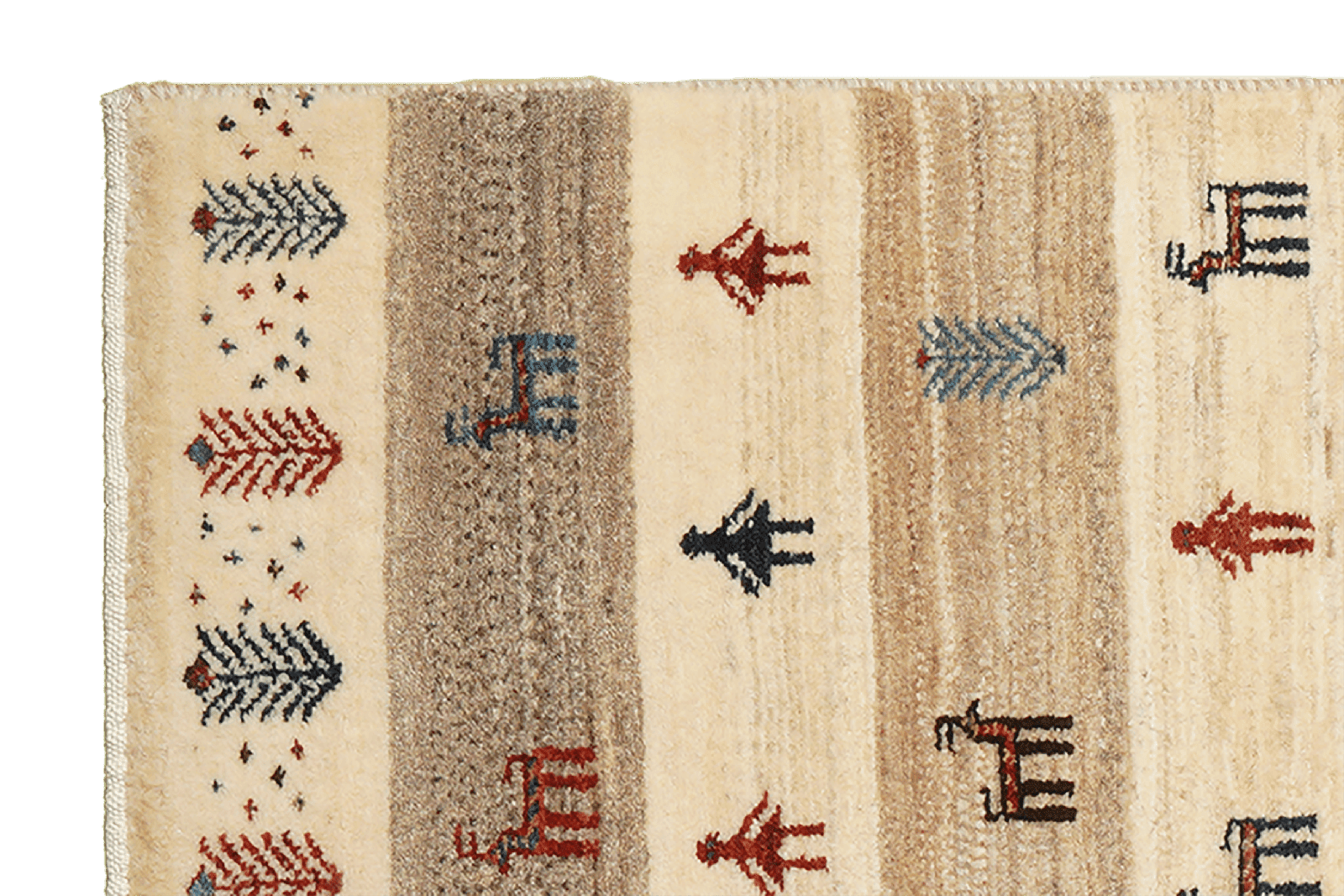 Rizbaf — Hand-knotted, 100x156 cm, Beige, 100% Virgin Wool | View 3