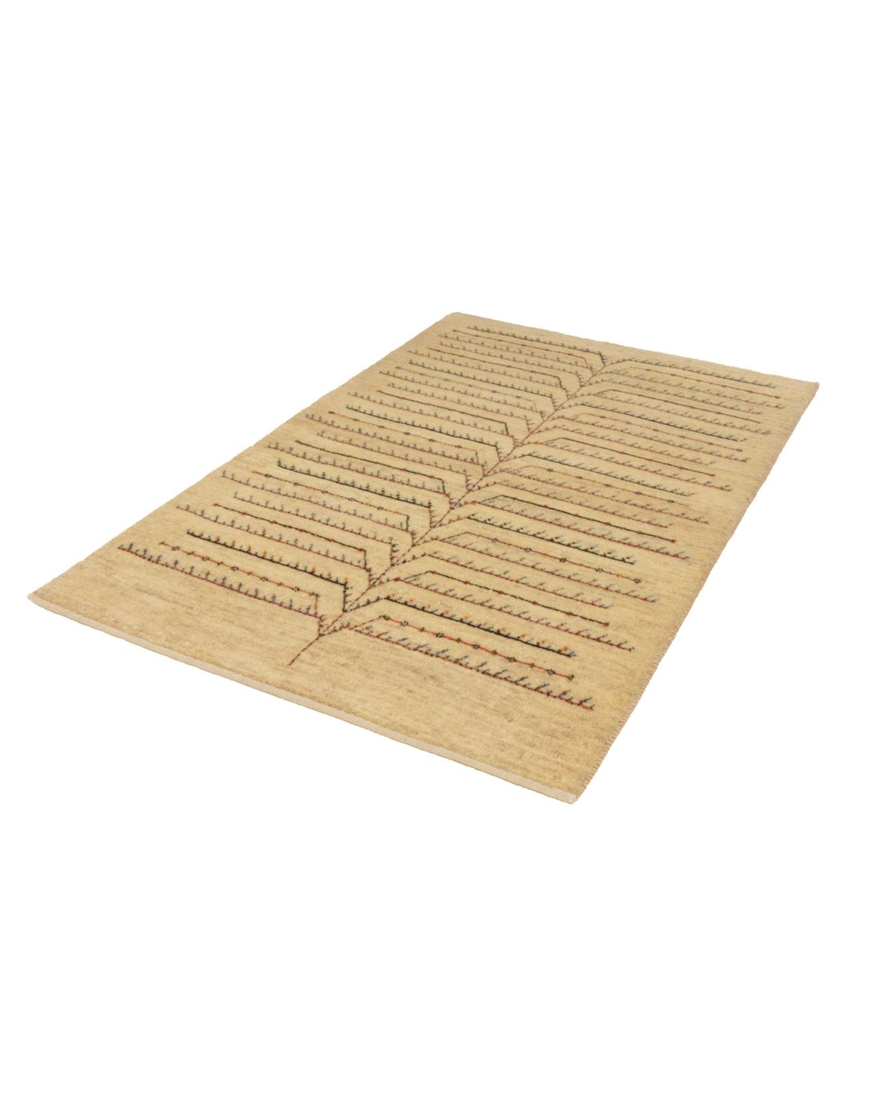 Rizbaf — Hand-knotted, 90x142 cm, Beige, 100% Virgin Wool | View 6