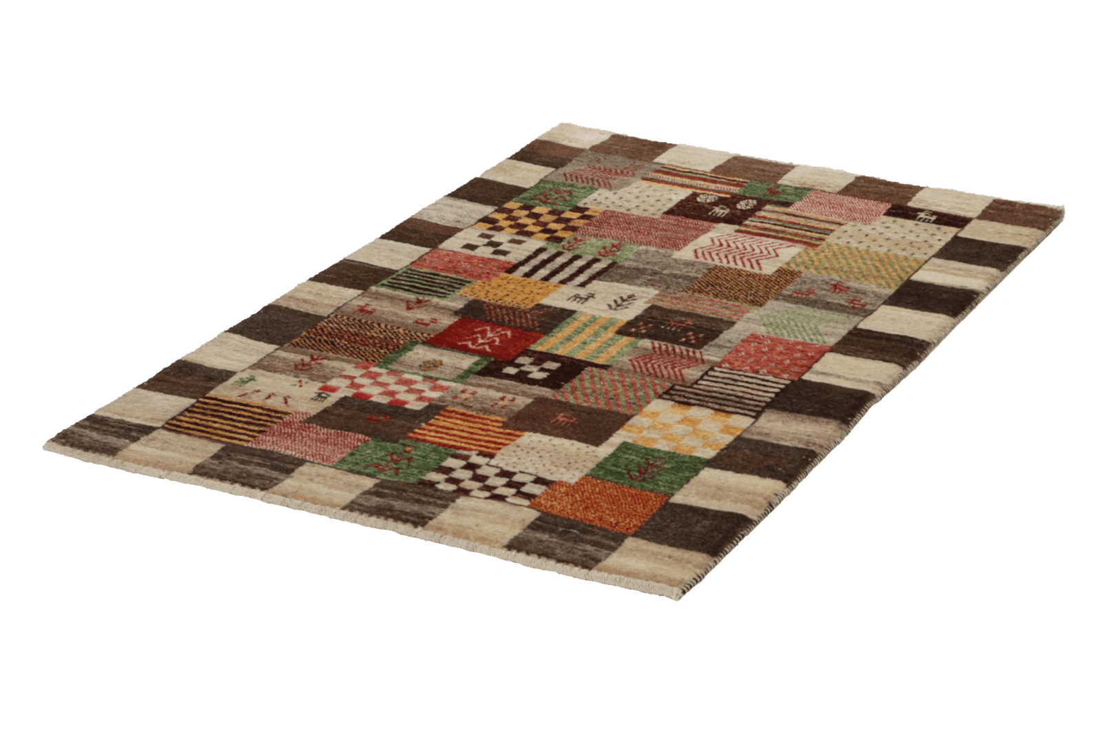 Rizbaf — Hand-knotted, 82x126 cm, Multicolor, 100% Virgin Wool | View 5