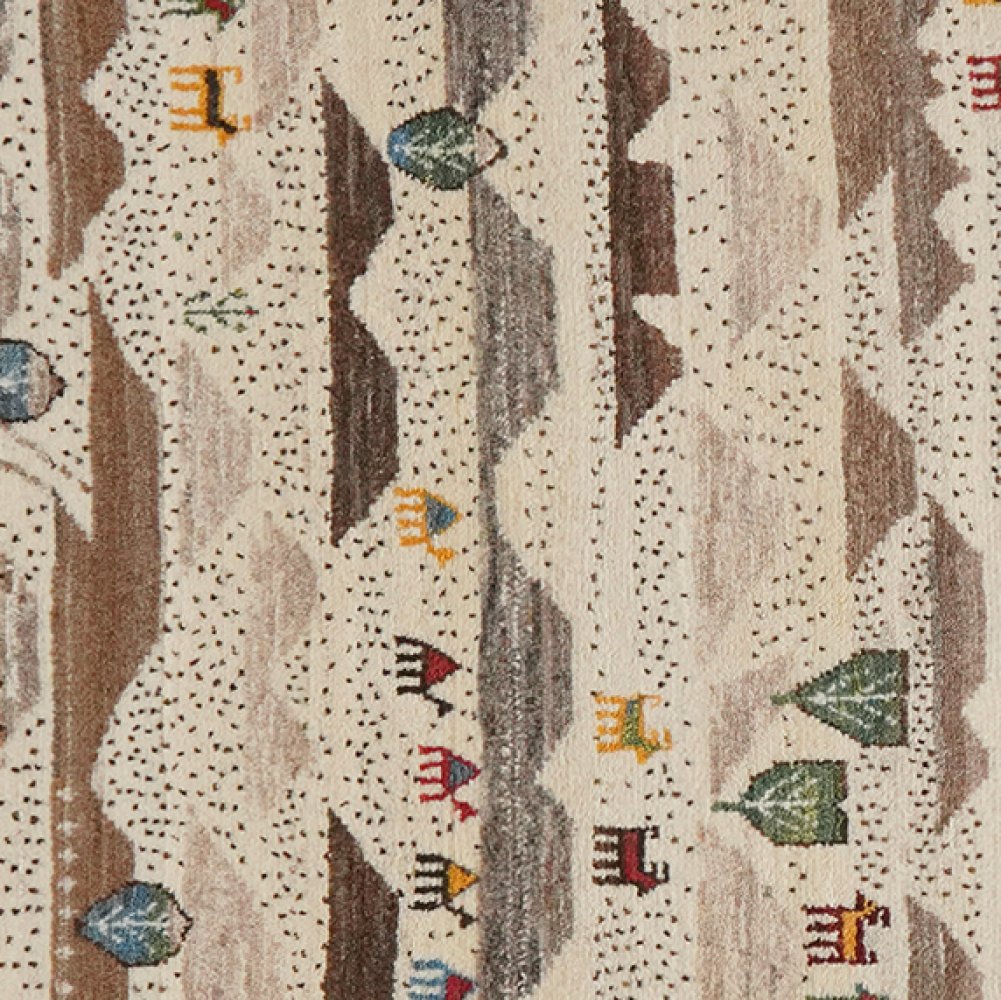 Rizbaf — Hand-knotted, 90x131 cm, Beige, 100% Virgin Wool | View 4