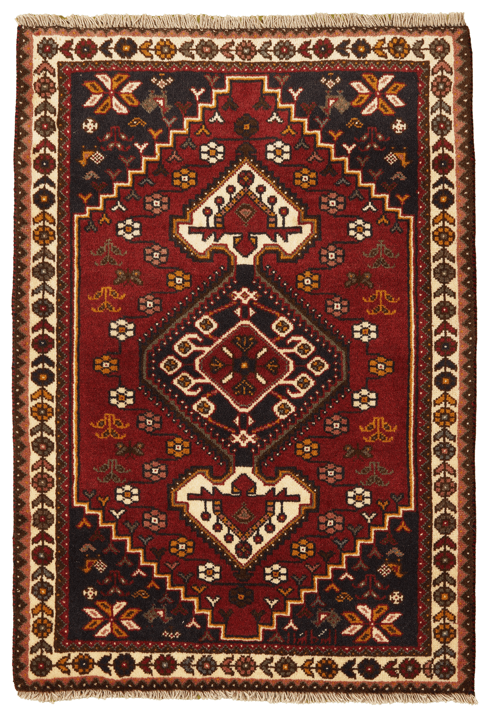 Gashgai — Hand-knotted, 82x117 cm, Red, 100% Virgin Wool | Main view